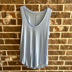 GAP Women's Light Blue Tank Top